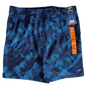 SPEEDO Tech‎ Volley Swim Short with Pockets Size XLL Dark Blue New with Tags!